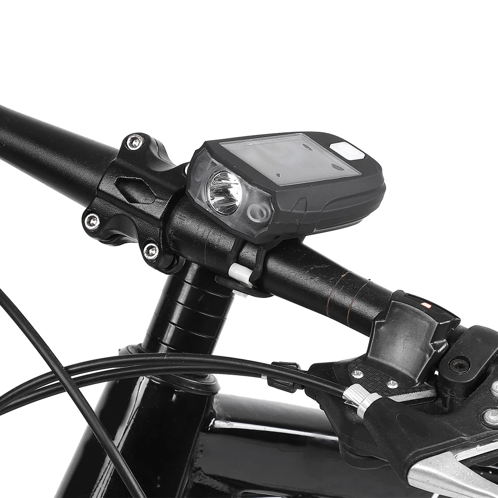 600lm güneş enerjili USB şarj dağ bisikleti gidon ışık süper parlak güneş bisiklet ışık su geçirmez bisiklet far 1