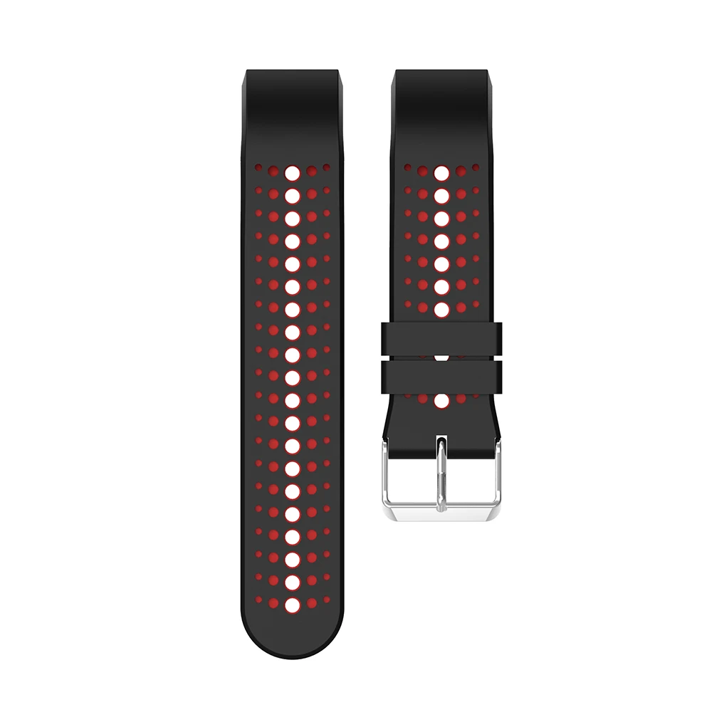 Saat kayışı Silikon çift renk nefes yumuşak bilek bandı Fitbit Şarj 2 için spor saat kayışı Yeni yedek bilezik Kemer 4