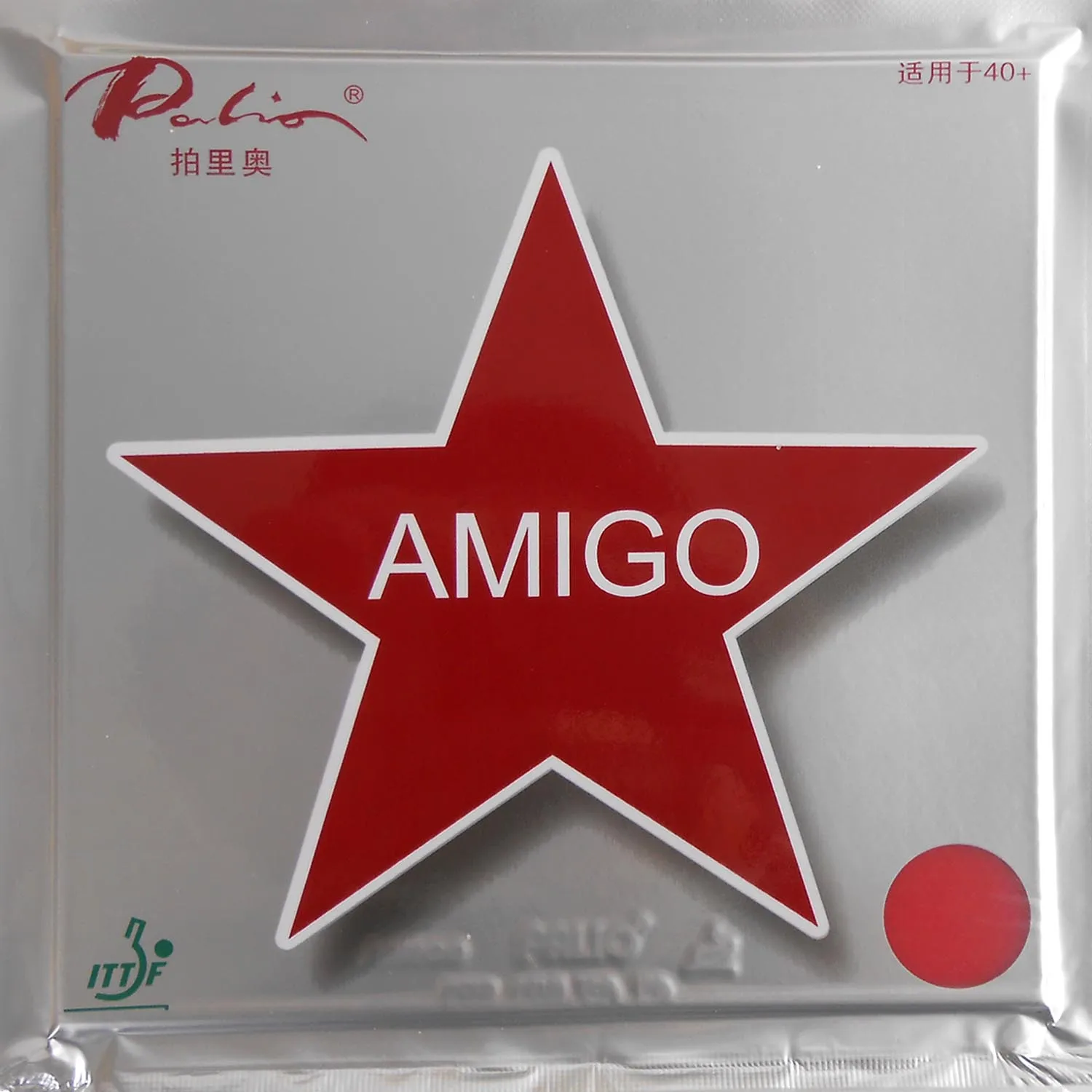 Palio AMIGO 40 + Yapışkan Tırtıl-İn Masa Tenisi Ping Pong Kauçuk GL Sünger