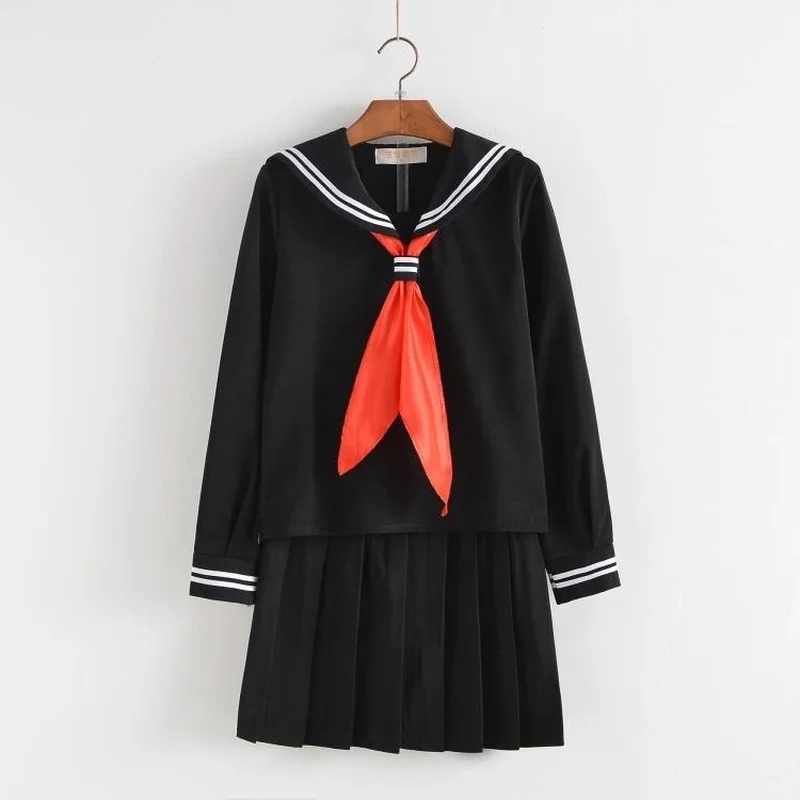 S-5XL Jigoku Shoujo Enma Ai Yaz Denizci Elbisesi okul üniforması Öğrenciler Bez Üstleri Etekler Anime Cosplay Kostümleri