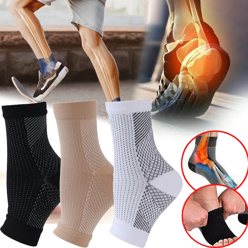1 Çift Konfor Ayak Anti Yorgunluk Halhal varis çorabı Kollu Şişlik Rahatlatmak Kadın Erkek Anti-Yorgunluk spor çorapları Seti Hiçbir Kutu