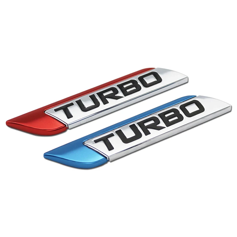 3D Metal TURBO Turbo Araba sticker Logo Amblem Rozeti Çıkartmaları Araba Styling DIY Dekorasyon Aksesuarları Ford Bmw Ford