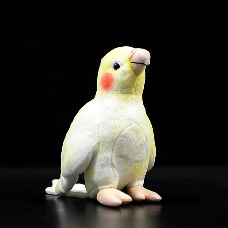 18 cm Sevimli Papağanının Peluş Oyuncaklar Sarı Kuş Simülasyon Dolması Yumuşak Nymph Hollandicus Çocuklar Hediye Güzel Kawaii Gerçekçi Bebekler