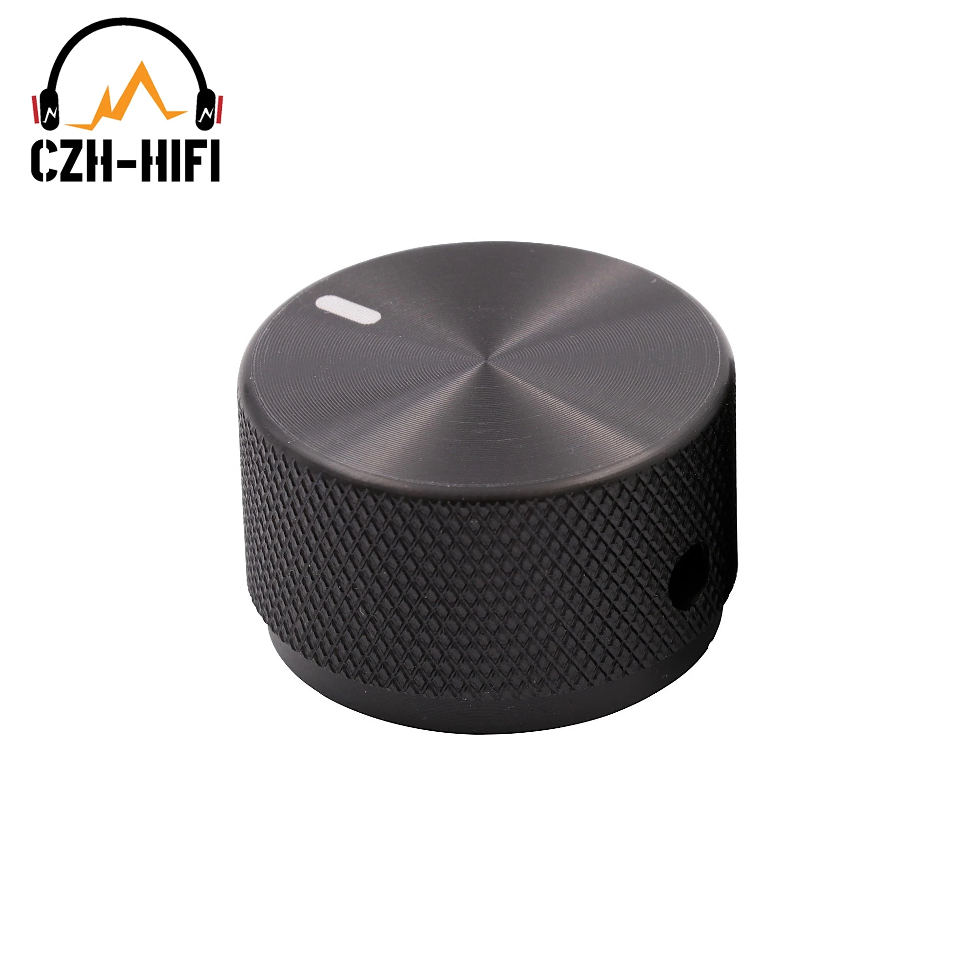 2 ADET Ses Ses kontrol Düğmesi 30x18mm CNC İşlenmiş Katı Alüminyum Potansiyometre Topuzu Amplifikatör CD Çalar Preamp 6mm mil