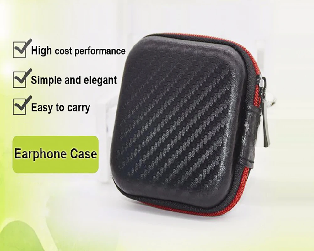 Mini EVA Taşınabilir Kulaklıklar Fermuar Kutusu Kulakiçi sert çanta Depolama Taşıma kılıf çanta SD Kart Tutun Takılar Kutuları (Kulaklık olmadan)