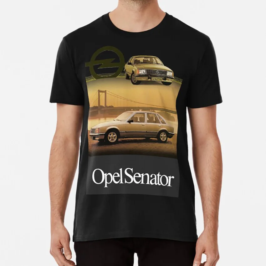 Opel Senatör T Shirt Vauxhall Opel Monza Senatör Lüks Araba Arabalar Klasik Klasik Araba
