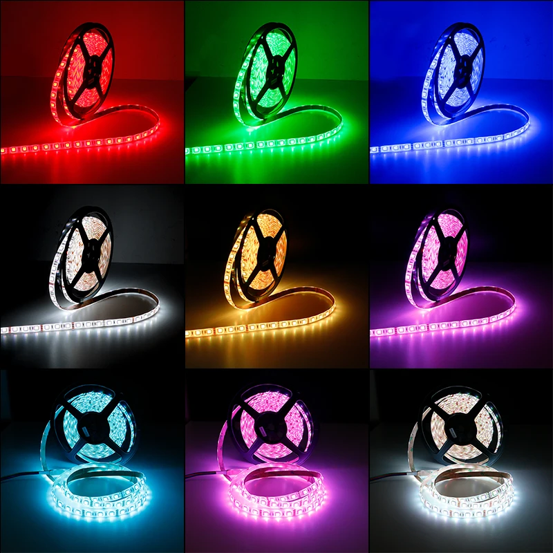 LED Karıştırma yatak odası dekorasyon LED 1 m-5 m 10 m 15 m 20 m 30 m Bluetooth Uzaktan SMD5050 RGB bant LED karıştırma ışıkları Neon ışıkları Luces LED 2