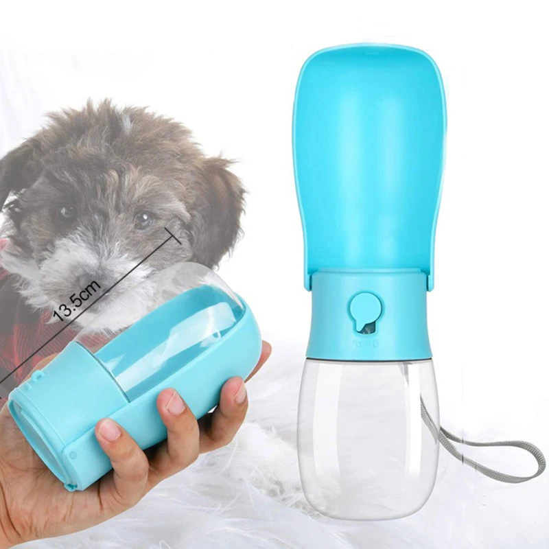 280ml Açık Katlanır Pet Köpek Su Şişesi Seyahat Taşınabilir Köpek Kase Yavru Kedi İçme Pet su sebili Şişe Malzemeleri