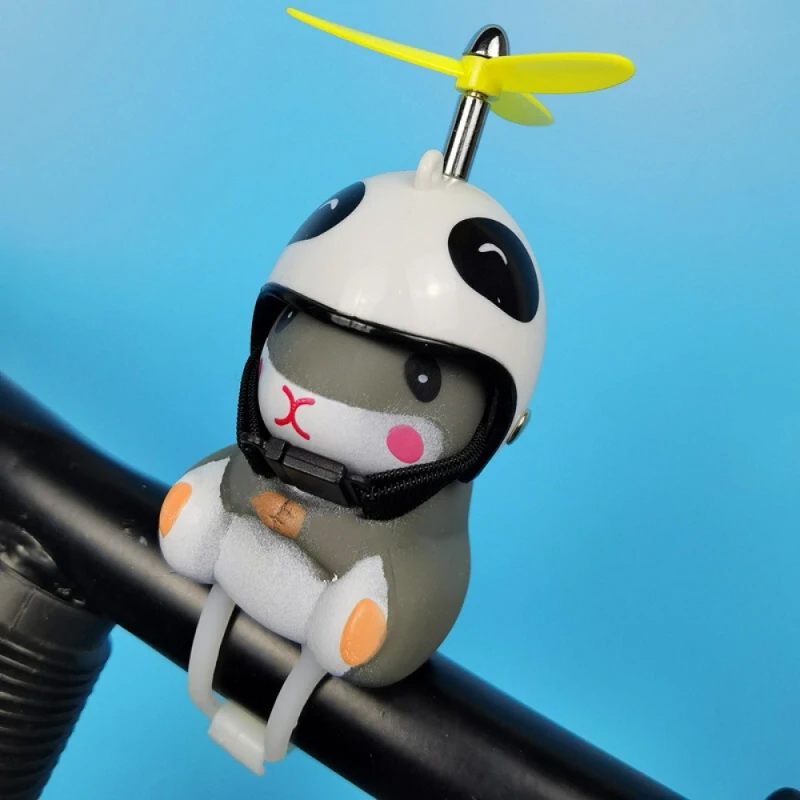 Mini Kauçuk Kask bir Araç İçin Aksesuarları İç Sevimli Pervane Otomobil Dekorasyon Motosiklet Süsler Hamster  1