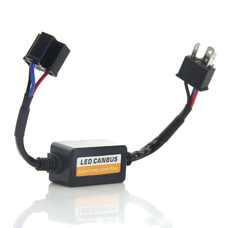 PAMPSEE H1 H3 H4 H7 9005 9006 H11 LED Araba Far Canbus Kablo İptal Kapasitör Anti-titriyor Hata EMC Direnç Dekoder 2