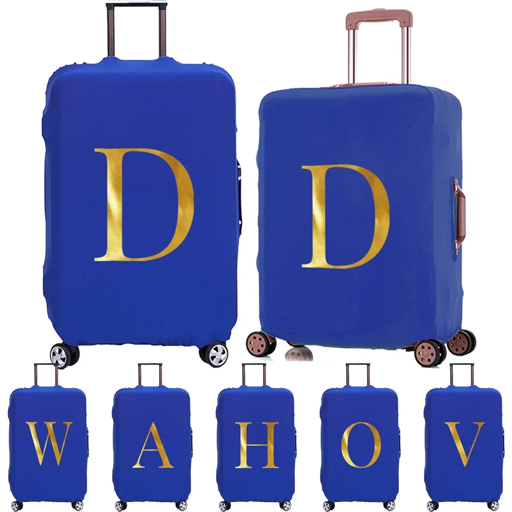 Seyahat Bagaj Koruyucu Kapak Mektubu Desen Seyahat Aksesuarları Elastik Bavul Kılıfı İçin Geçerlidir 18-28 inç