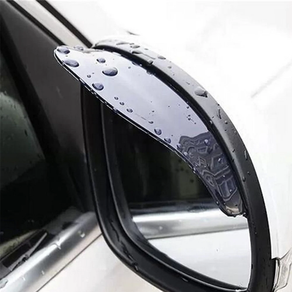 2 adet / takım PVC Araba dikiz Aynası sticker yağmur kaş weatherstrip oto ayna Yağmur Kalkan gölge kapak koruyucu güvenlik