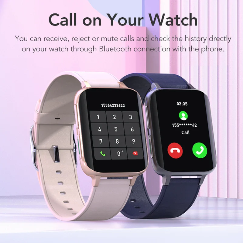 Yeni akıllı izle Erkekler Kadınlar Bluetooth Çağrı Smartwatch 2021 MP3 Çalar Saatler Bayanlar spor izle OPPO Android Apple Xiaomi