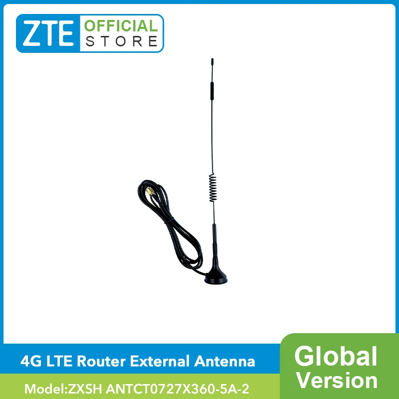 ZTE ZXeLink 4G LTE Yönlendirici Harici Anten 700-2700MHz 5dBi 2G 3G 4G LTE Manyetik Anten SMA Erkek Konnektör GSM Harici Yönlendirici