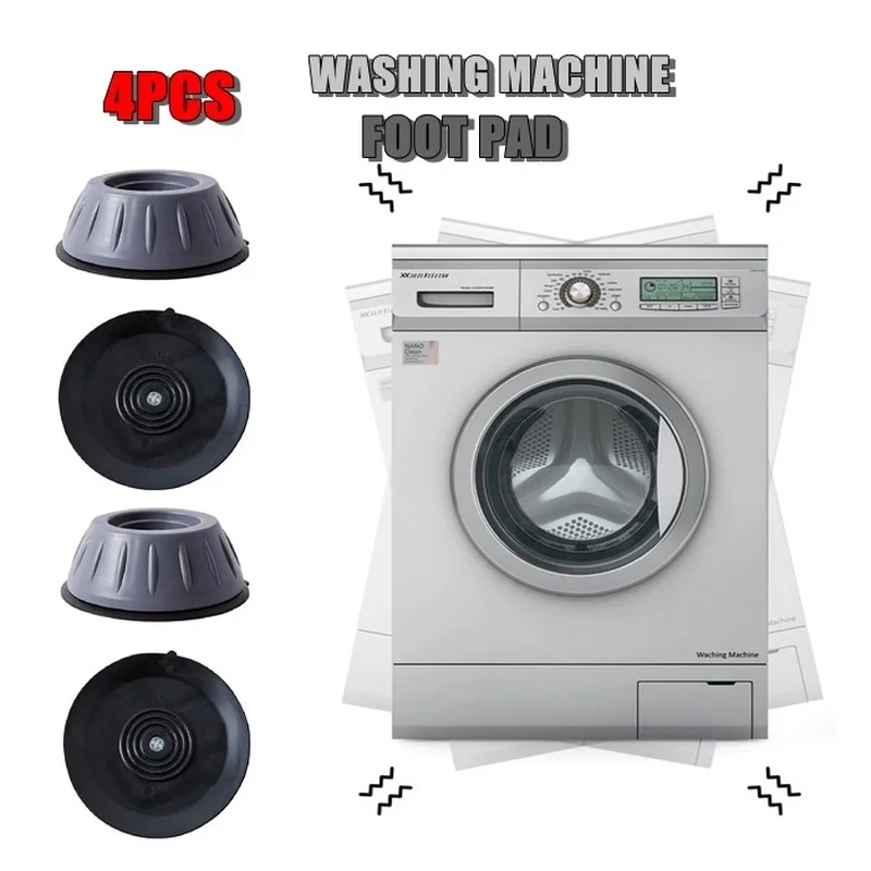 4 ADET Anti Titreşim Ayak Pedleri kauçuk Paspas Kaymaz Sessiz Evrensel Çamaşır Makinesi Buzdolabı Mobilya Sabit Damperler Standı