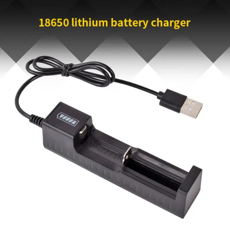 Evrensel 1 Yuvası 18650 pil şarj cihazı LED Akıllı Hızlı Şarj USB Şarj Edilebilir lityum pil şarj doku İstasyonu Cradle