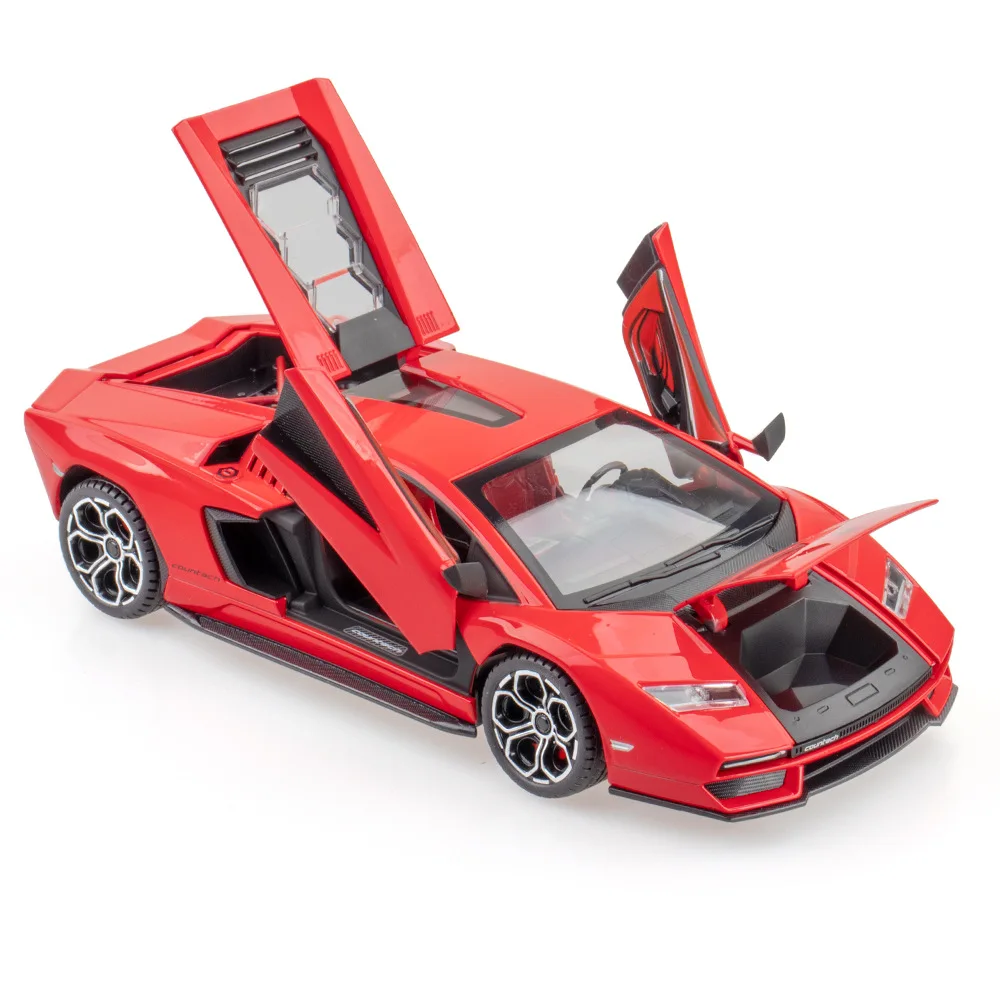 Yeni 1: 24 Countach LPI 800-4 Araba Modeli Oyuncak Araba Modeli Ücretsiz Kargo Diecasts ve Oyuncak Araç Modeli Metal Araba Koleksiyonu İçin Çocuk Oyuncak 4