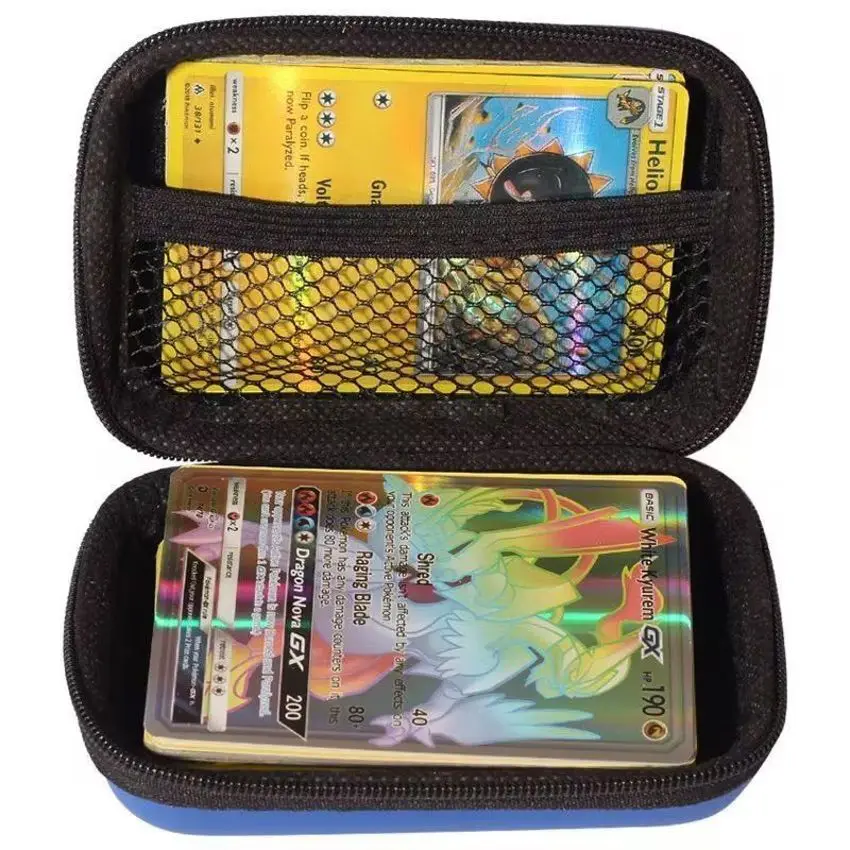 Pokemon kartları sert çanta Pokemon kartları Albümü kartları klasör Kitap Kulaklık Kartları saklama kutusu Oyun Kartları Tutucu Oyuncaklar çocuklar hediye 1