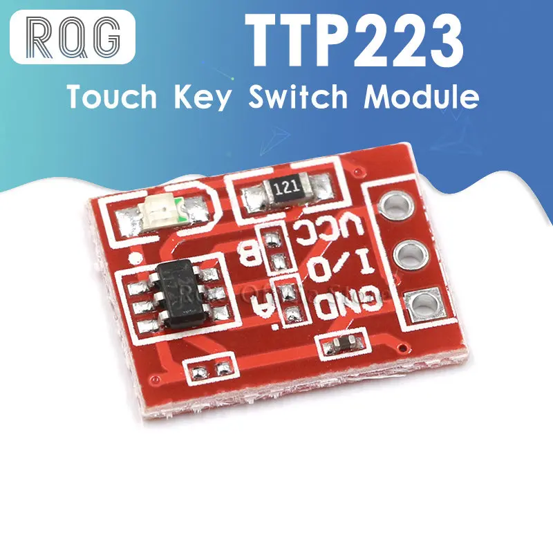10 ADET / GRUP YENİ TTP223 Dokunmatik düğme Modülü Kapasitör tipi Tek Kanallı Kendinden Kilitleme Dokunmatik değiştirme sensörü