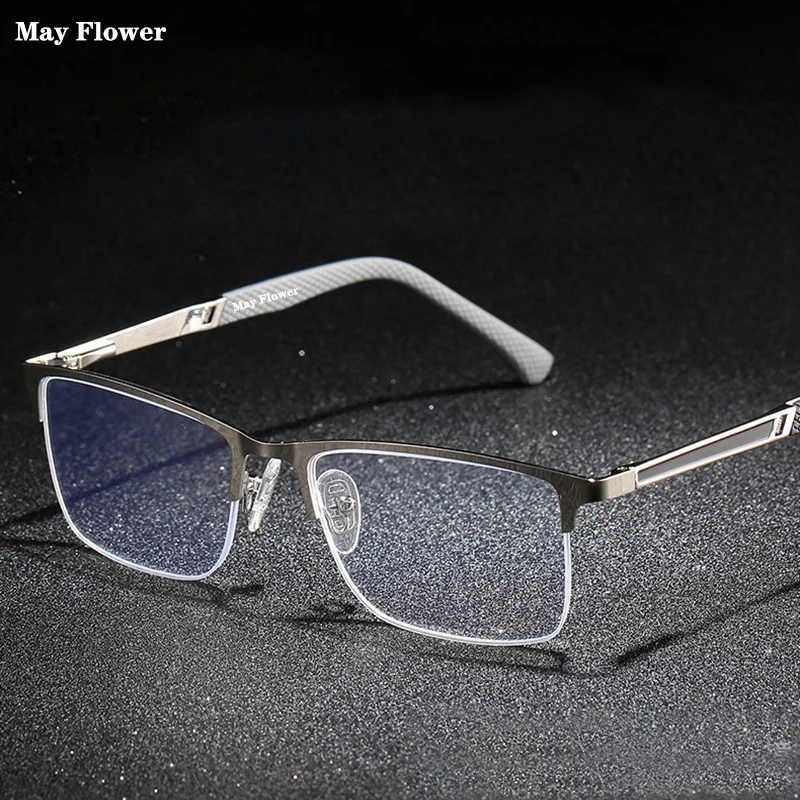 Mayıs Çiçek mavi ışık erkek gözlük çerçevesi erkek okuma gözlüğü Optik Göz Gözlük erkek çerçeve reçete gözlük durumda