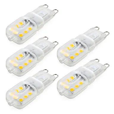 BEEFORO 4 W G9 LED Bi-pin ışıkları 14 SMD 2835 300-360 lm sıcak beyaz / soğuk beyaz spot led lamba ampulü AC 220-240 V 5 adet 1