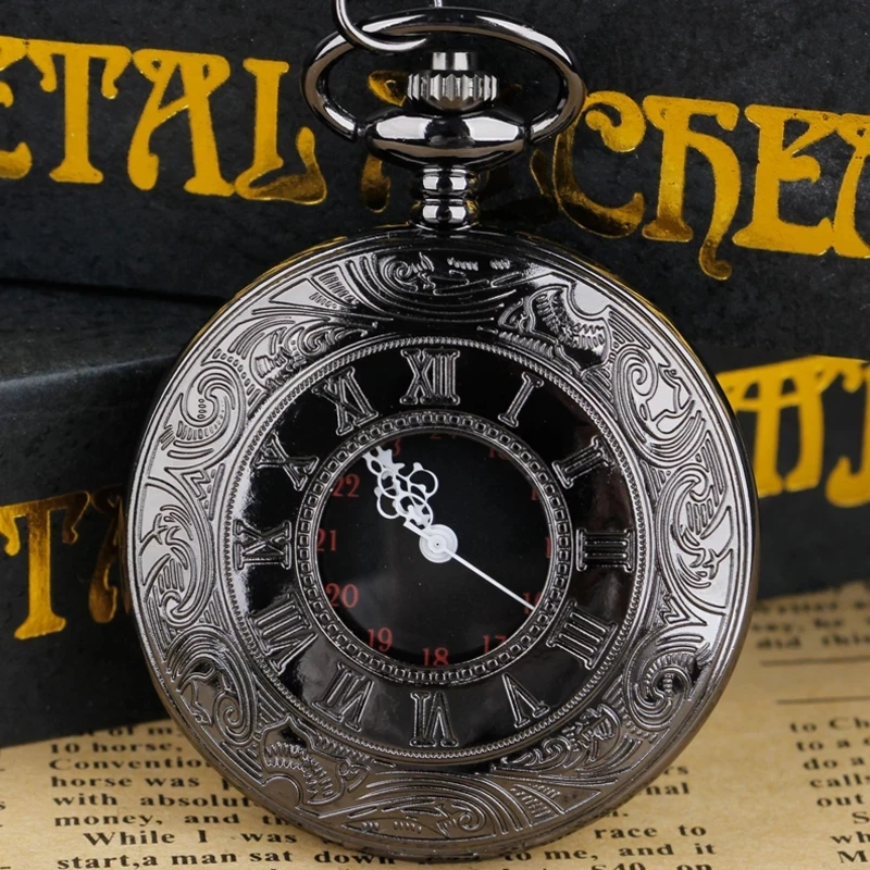 Sıcak Satış Klasik Romen Rakamları cep saatleri Erkekler Kadınlar İçin Steampunk Vintage Kolye Zinciri Saat Hediyeler reloj de bolsillo