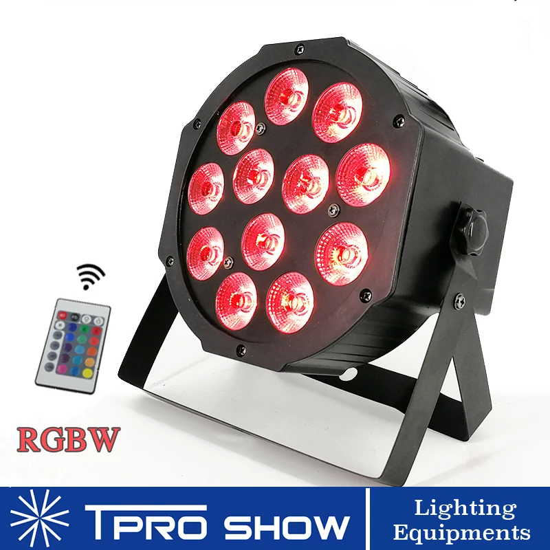 12x12W LED Par RGBW Sahne ışıkları Kablosuz Uzaktan Kumanda DMX LED parti ışıkları Mini disko ledi Spot Aydınlatma Düğün kulüp dekoru
