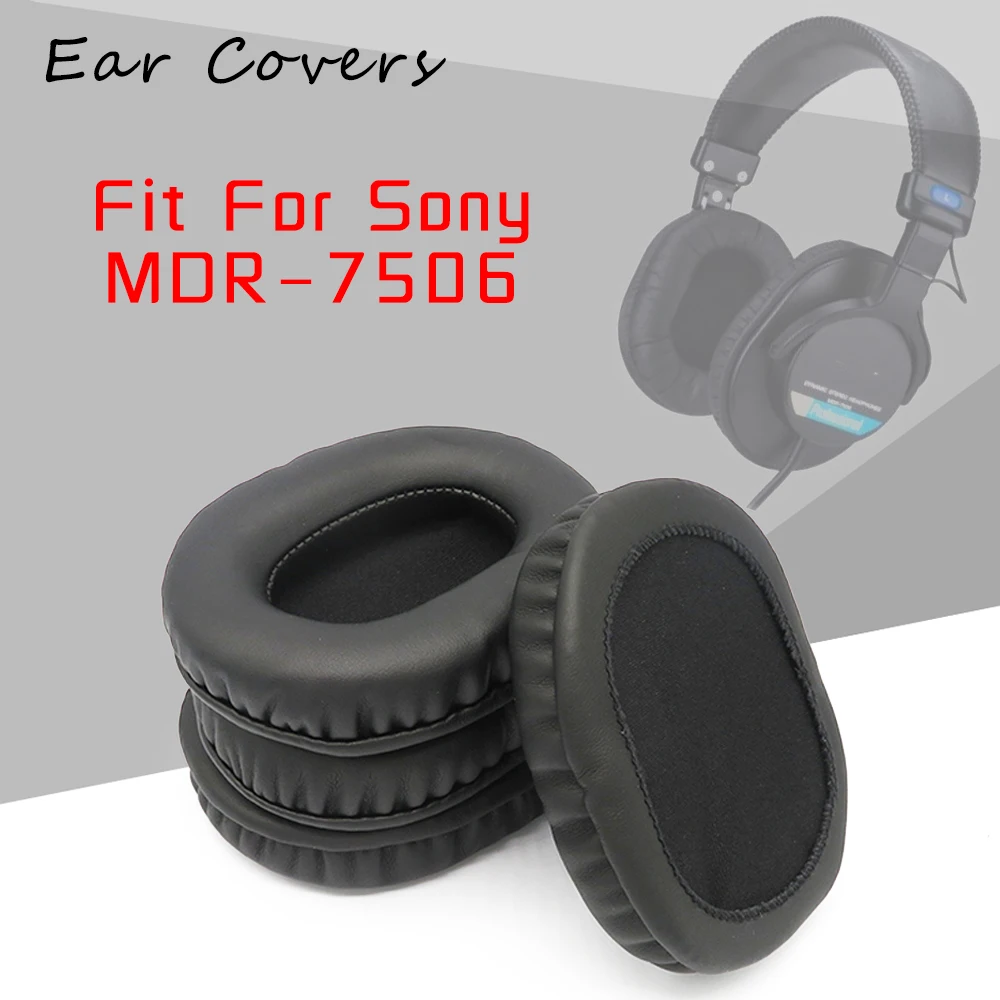 Kulak Pedleri Sony MDR-7506 MDR 7506 Kulaklık Kulak Yastıkları Yedek Kulaklık kulaklık yastığı PU Deri Sünger Köpük