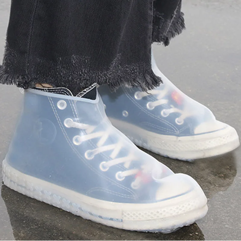 Su geçirmez Ayakkabı Kapakları Bisiklet Yağmur Kullanımlık Galoş Elastik Ayakkabı Kapakları Yağmurlu Günler Korumak Ayakkabı Aksesuarları Toz Kapakları