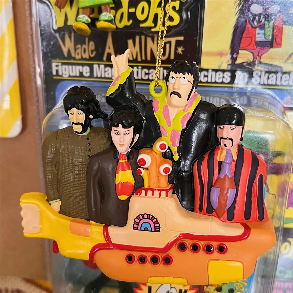 10 * 10 cm karikatür sarı denizaltı PVC oyuncak ünlü Lennon Paul Geogre Ringo action figure doll