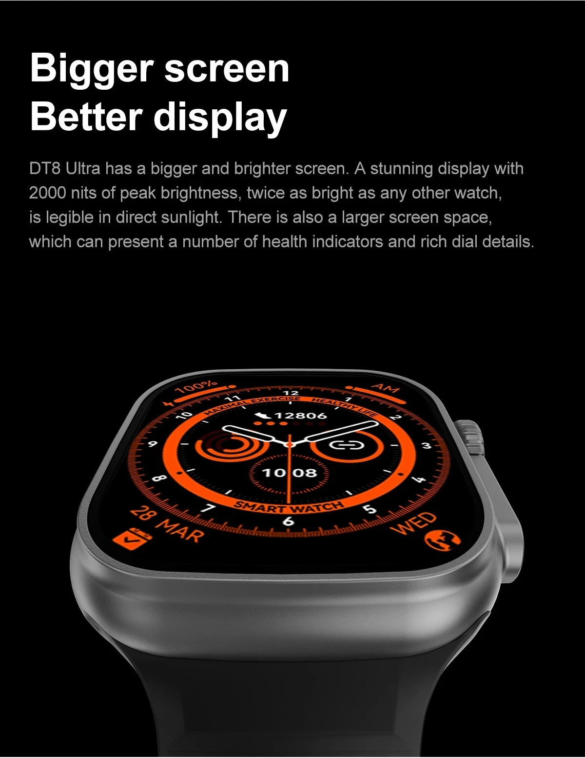 2022 Dt8 Ultra Smartwatch Iwo Spor Erkekler Dokuma Sıcaklık Nfc Gps BT Çağrı Akıllı izle Apple Android Telefon İçin Serisi 8 Pk W27 7 3