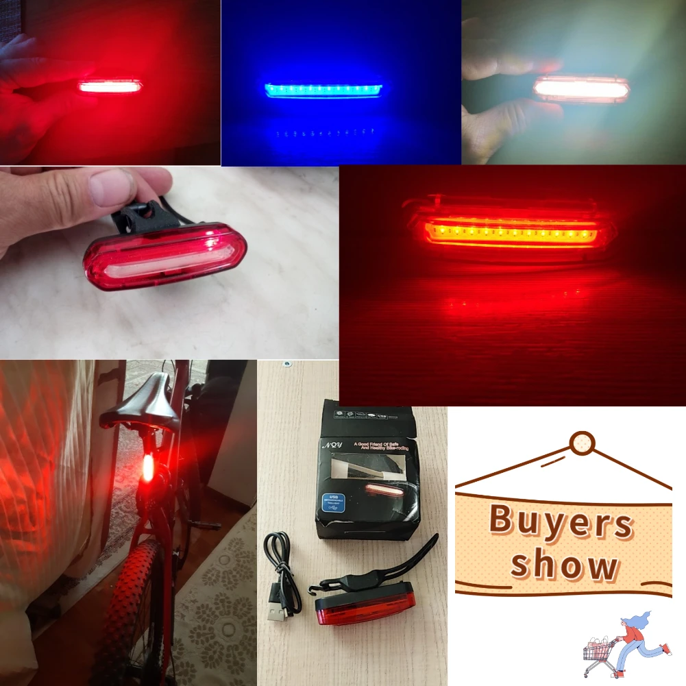 Dayanıklı Bisiklet Arka Lambası Usta Üretim dağ bisikleti Arka Aydınlatma USB Şarj Edilebilir Gece Bisiklet Bisiklet Kuyruk Lambası 4