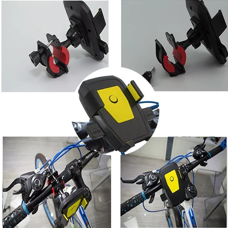 Evrensel Motosiklet Bisiklet telefon tutucu Gidon Vida Sabitleme Bisiklet GPS Standı Klip Bisiklet kaymaz Braketi Cep Telefonu için 5