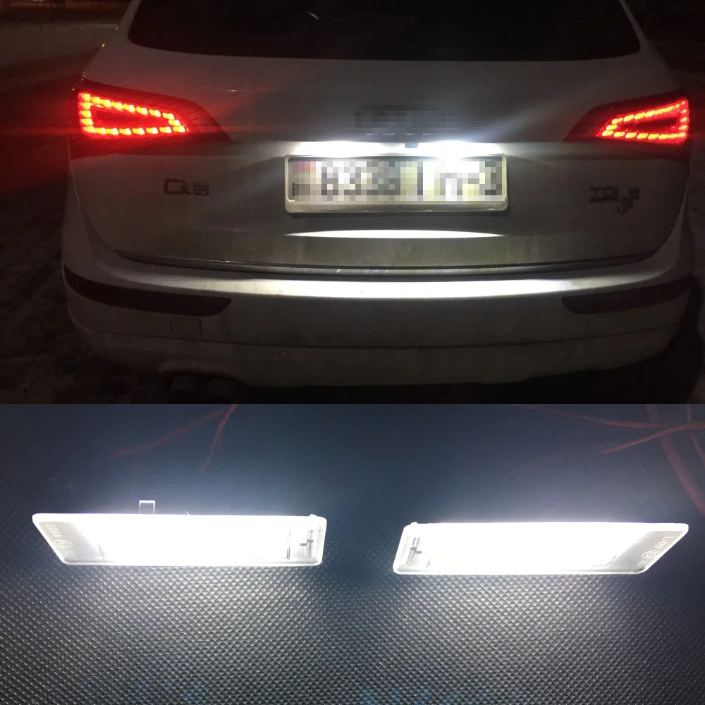 Canbus LED plaka aydınlatma ışığı plaka lambası AUDİ A4 A5 A7 Q3 Skoda Kamiq Hızlı Koltuk VW Jetta Touareg Tiguan Porsche 958