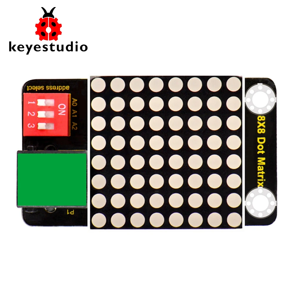 Keyestudio RJ11 KOLAY fiş 8x8 LED Matris Modülü( Adres Seçin ) Arduino için