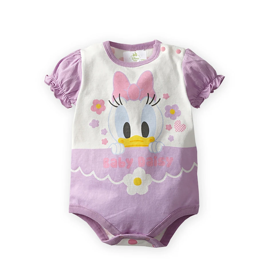 Bebek Disney Donald Ördek Mickey Minne Fare Kostüm Romper Sevimli Giysileri Yenidoğan Bebek Kız Erkek Takım Elbise Çocuk Yaz Giyim 2