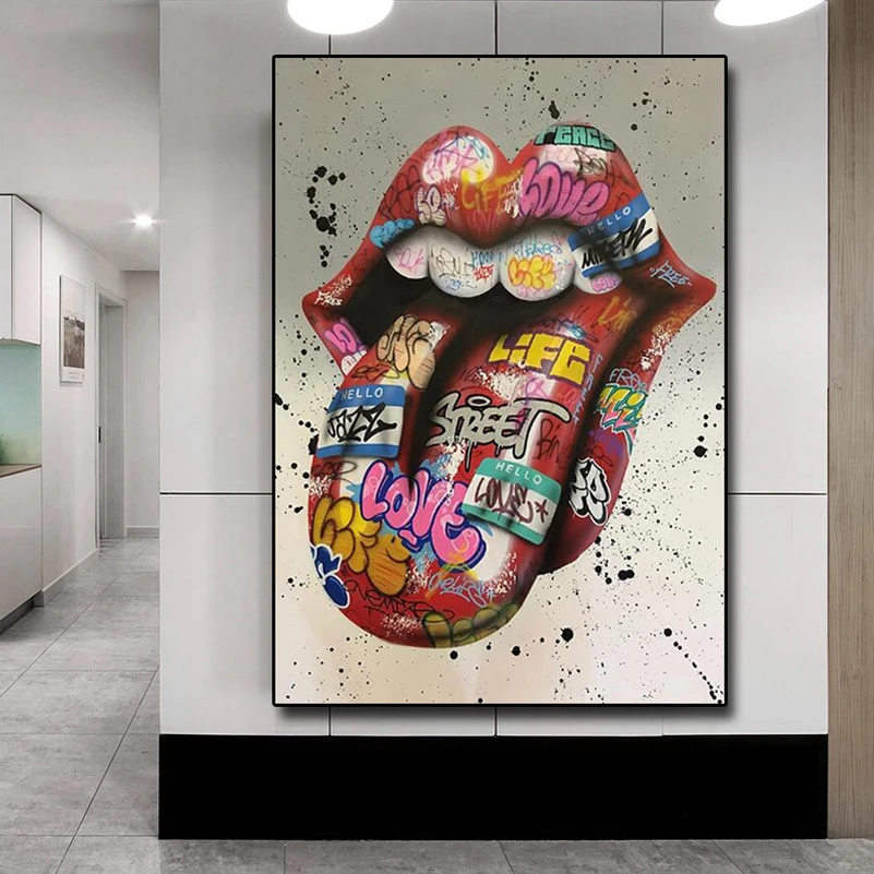 5D DIY Tam Matkap Elmas Boyama Grafiti Sokak Sanatı Soyut Elmas Mozaik Nakış Çapraz dikiş kitleri Sanat Ev Dekorasyon