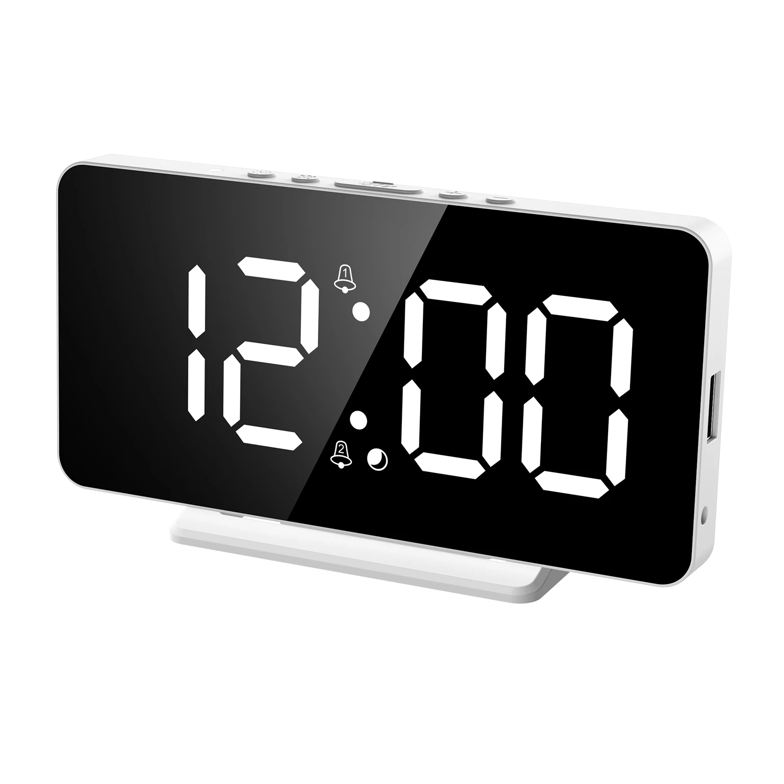 ORIA LED Dijital Akıllı çalar saat İzle Masa Elektronik Masaüstü Saatler USB Uyandırma Saat Erteleme USB Uyandırma Alarmı Ev Dekor