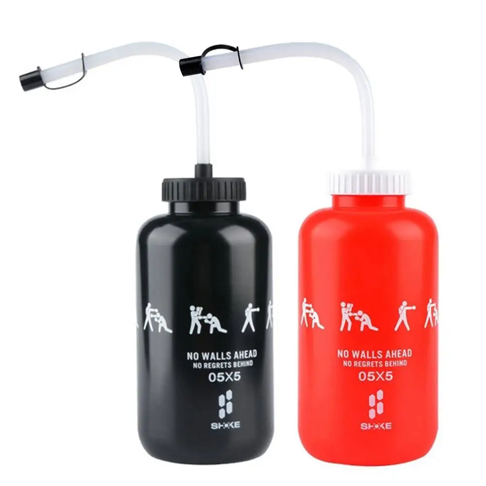 Boks Su Şişesi Kolay Sıkılabilir Spor Su Bardağı Hokeyi Boks Şekli Su Şişesi Litre spor ekipmanı Bisiklet Yürüyüş Kampı 0