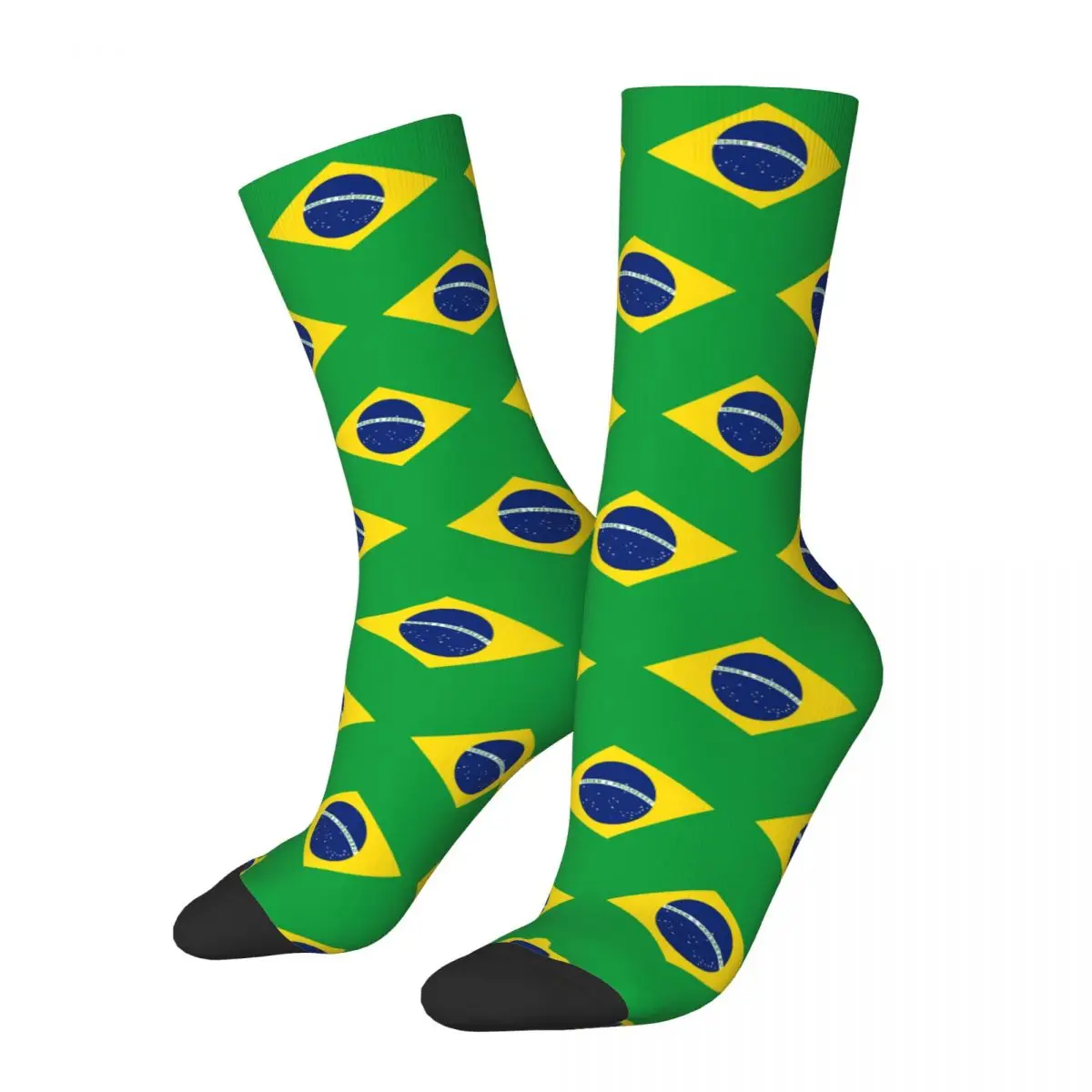 Brezilya Bayrağı Çorap Erkekler Kadınlar Komik Mutlu Çorap yüksek kaliteli yay Yaz Sonbahar Kış Çorap Hediyeler 0