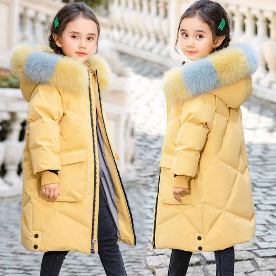 Yaş İçin 4 6 8 10 12 Yıl Sonbahar Kış Çocuk Ceket Çocuk Kız Ceketler Giyim Bebek Giysileri Kız Ceket Kalınlaşmak Kız giyim