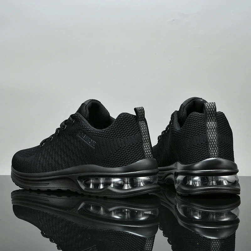 2023 Yeni erkek ayakkabısı Nefes Sneakers Siyah Hafif Büyük Boy 47 rahat ayakkabılar Yüksek Kaliteli Örgü Yürüyüş Spor Ayakkabı Erkek Tenis 2