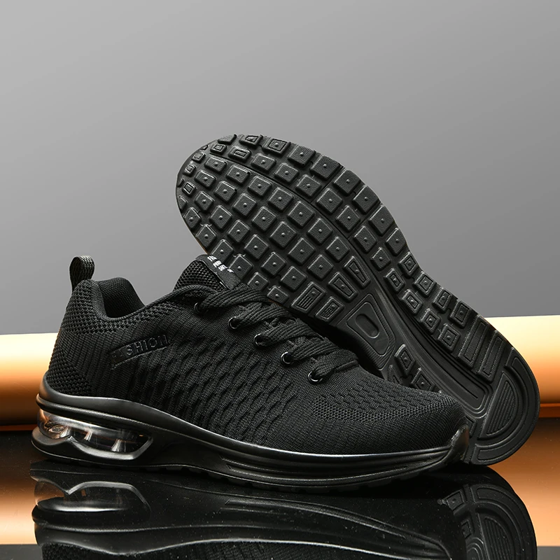 2023 Yeni erkek ayakkabısı Nefes Sneakers Siyah Hafif Büyük Boy 47 rahat ayakkabılar Yüksek Kaliteli Örgü Yürüyüş Spor Ayakkabı Erkek Tenis 4