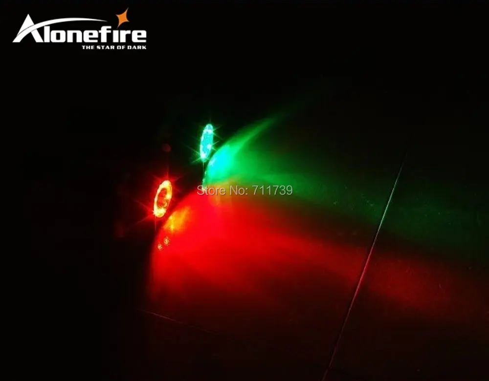 AloneFire RX2 Beyaz Kırmızı Yeşil demiryolu LED Üç Renkli Şarj Edilebilir Demiryolu Sinyal Lambası El Feneri El Feneri demiryolu fener 2