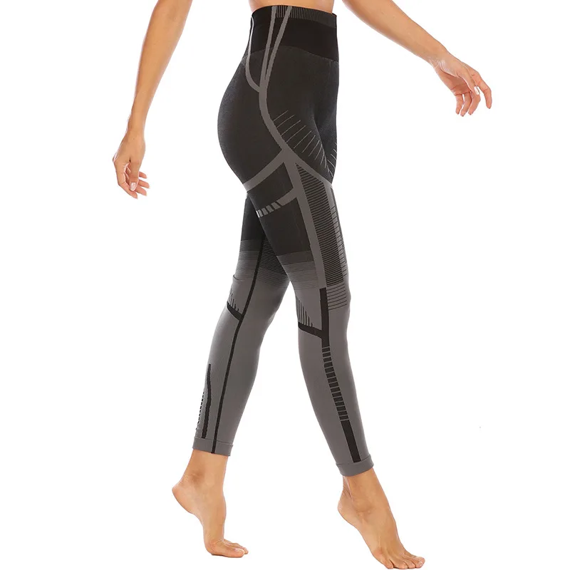 Yüksek Bel Yoga Pantolon kadın Sıkı Yüksek Bel Şeftali Kalça Dış Giyim Kalça Kaldırma Spor fitness pantolonları Yoga Giysileri Kadın 5