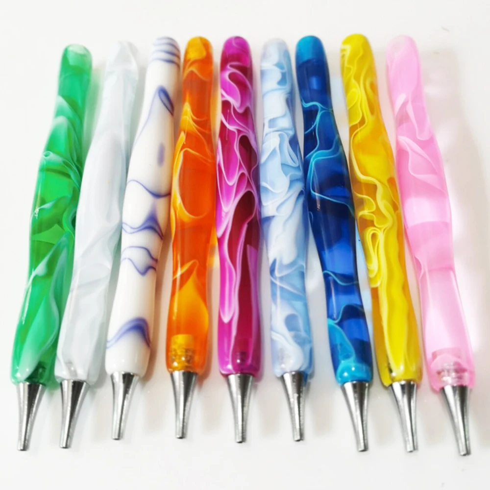 Yeni 5D DIY Elmas Boyama Aracı Noktası Matkap Kalemler Yeni Reçine Kalem Metal Çok plaser Yedek Kalem Kafaları Aksesuarları