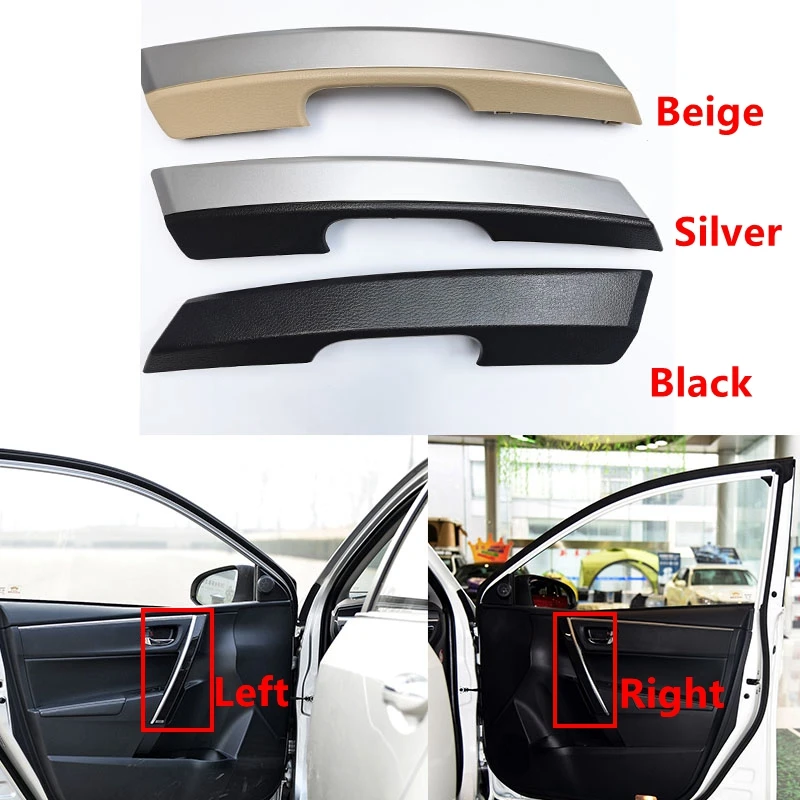 Araba Aksesuarları İç Ön kapı pervazı Paneli Kol Dayama iç kol Dekoratif Kapak Toyota Corolla 2014~2017 İçin