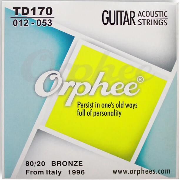 Gitar aksesuarları orphee TD170 Fosfor bakır halk akustik gitar dizeleri