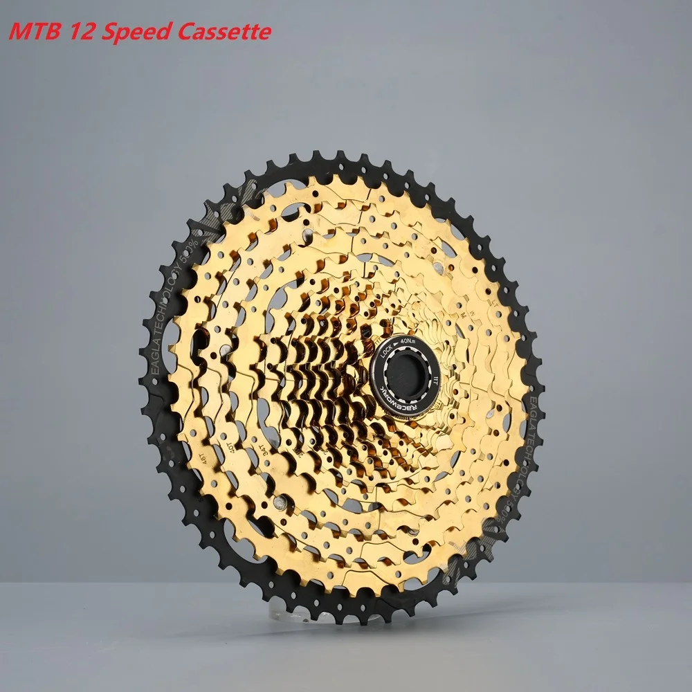 11-52T Siyah Altın 12 Hız Kaseti 12 S Geniş Oranı Freewheel Dağ bisiklet dişlisi İçin k7 X1 XO1 XX1 m9000 Bisiklet Parçaları