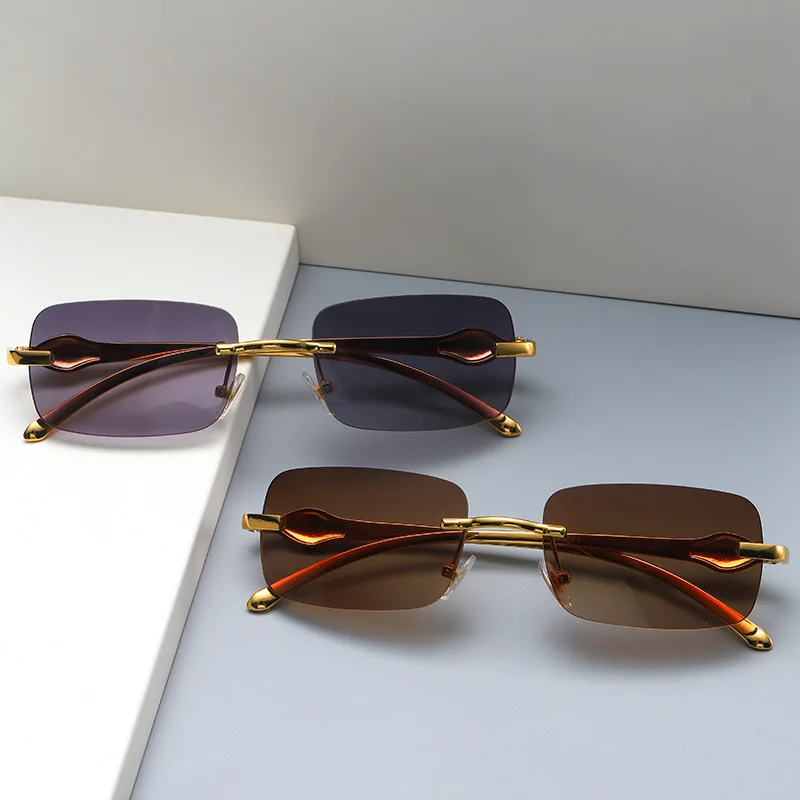 alaşımlı çerçeve dikdörtgen küçük güneş gözlüğü kırmızı göz güneş gözlüğü erkekler kadınlar UV400 retro metal vintage marka tasarım 2021 gözlük